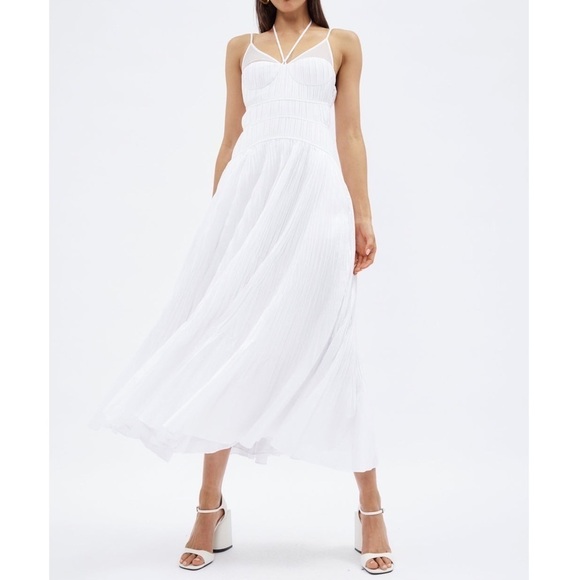 NWT Jonathan Simkhai Indy Bustier Maxi Dress White Bridal Wedding Vacation Sz 2 - Picture 14 of 14